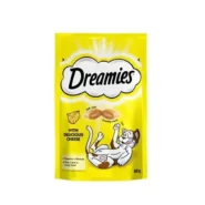 تشویقی گربه دریمیز با طعم پنیر Dreamies with Cheese وزن ۶۰ گرم